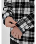 Рубашка черно -белая клетка