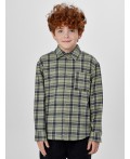 Рубашка зеленая клетка