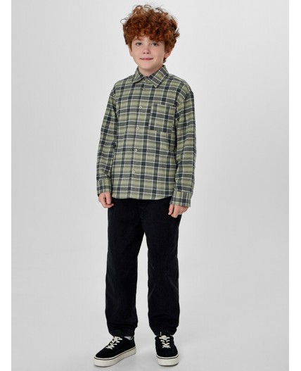 Рубашка зеленая клетка