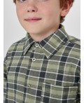 Рубашка зеленая клетка