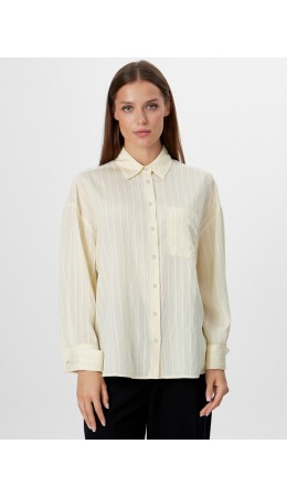 Рубашка полоска на белом