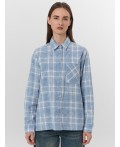 Рубашка голубо -белая клетка