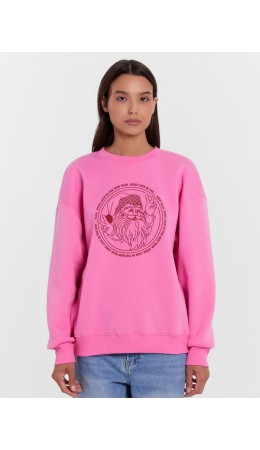 Свитшот розовое сияние +печать