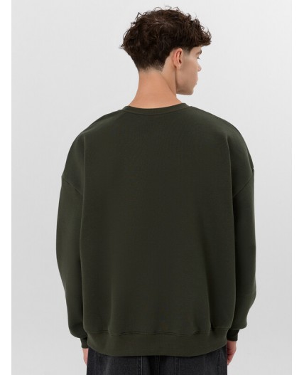 Свитшот т.хаки +печать1