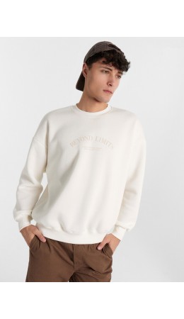 Свитшот св.молочный +печать1