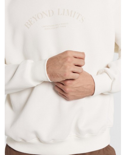 Свитшот св.молочный +печать1