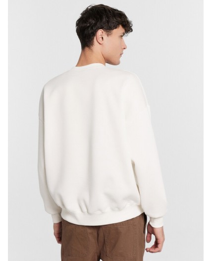 Свитшот св.молочный +печать1