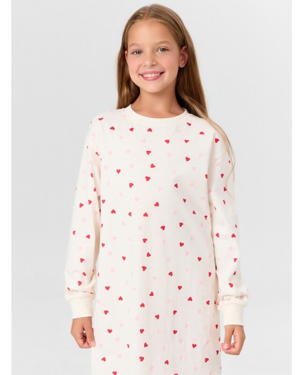 Сорочка сердечки на молоке