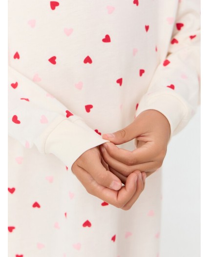 Сорочка сердечки на молоке