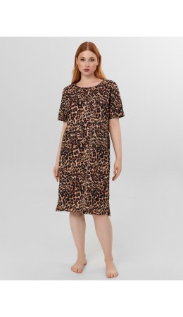 Сорочка леопард на песочном