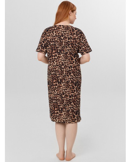 Сорочка леопард на песочном