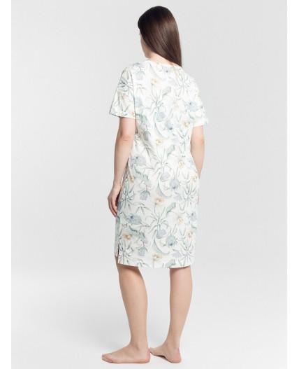 Сорочка цветы на св.молочном