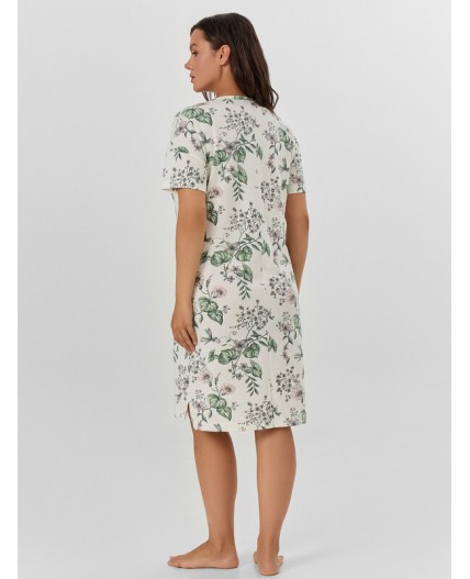 Сорочка цветы на св.молочном