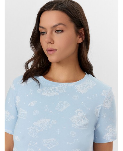 Сорочка таро на голубом