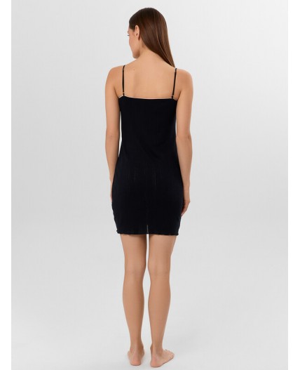 Сорочка бантики на черном