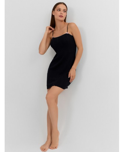 Сорочка бантики на черном