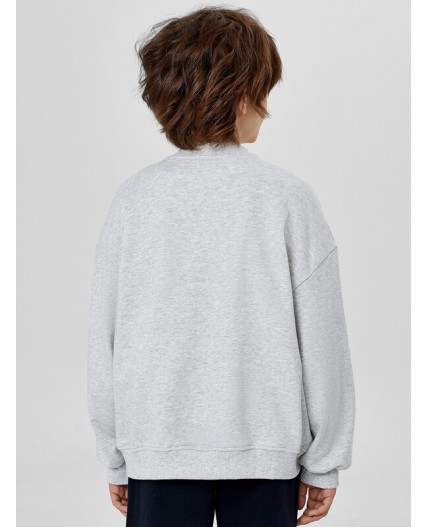 Толстовка серый меланж 4306-А +печать2