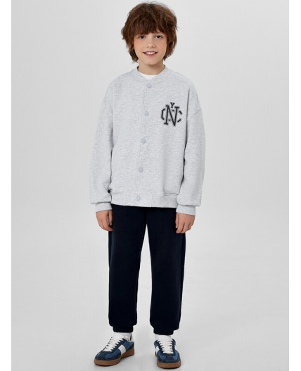 Толстовка серый меланж 4306-А +печать2