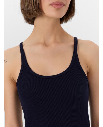 Топ темно -синий