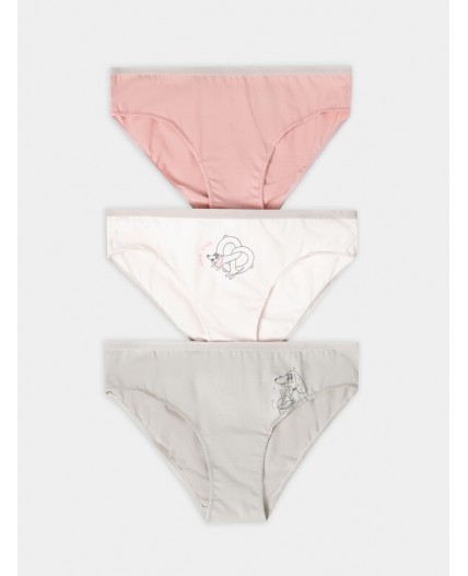 Трусы св.розовый +печать1
