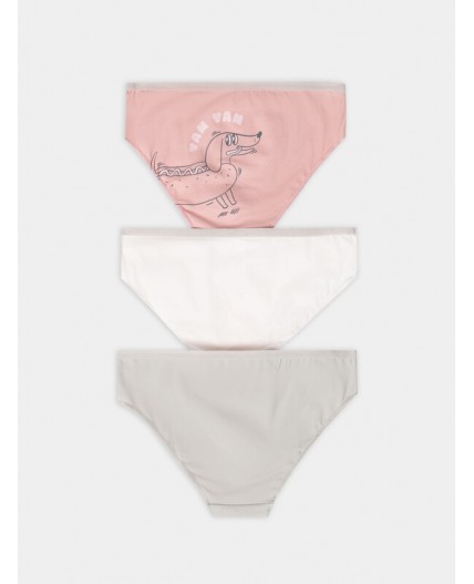 Трусы св.розовый +печать1