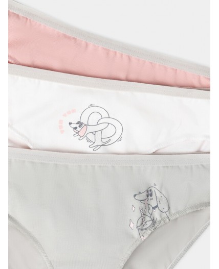 Трусы св.розовый +печать1