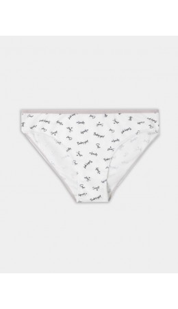 Трусы слова на св.молочном