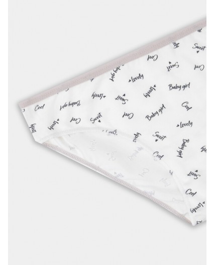 Трусы слова на св.молочном