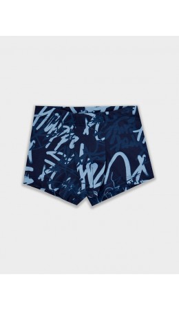 Трусы граффити на т.синем