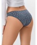 Трусы цветы на т.сером