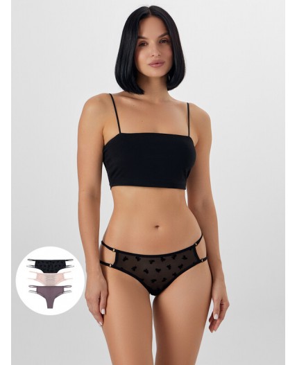 Трусы бантики на черном1