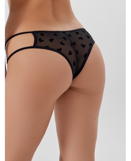Трусы бантики на черном1