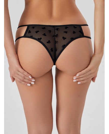 Трусы бантики на черном1