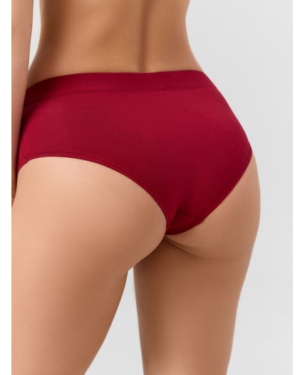 Трусы бордо +печать