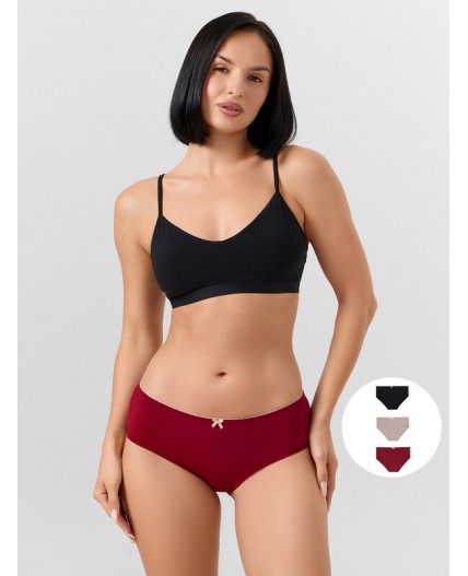 Трусы бордовый