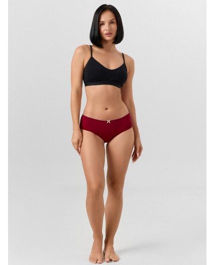 Трусы бордовый