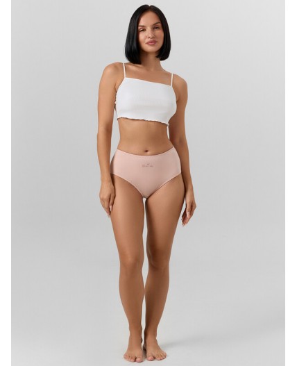 Трусы персиковый румянец +печать