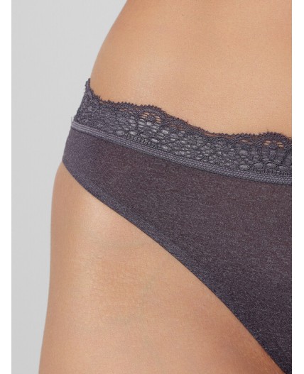 Трусы т.серый меланж