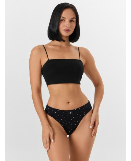 Трусы горошек на черном2