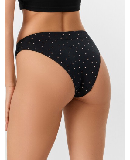 Трусы горошек на черном2