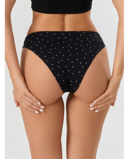 Трусы горошек на черном2