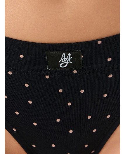 Трусы горошек на черном2