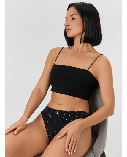 Трусы горошек на черном2