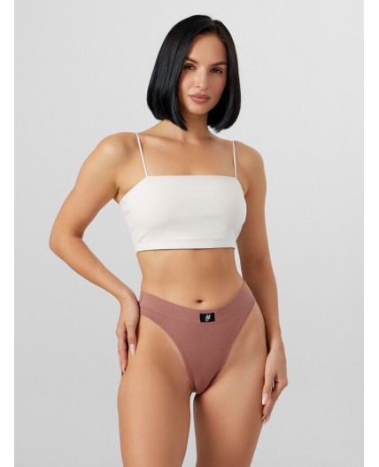 Трусы кофейно -розовый