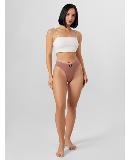 Трусы кофейно -розовый
