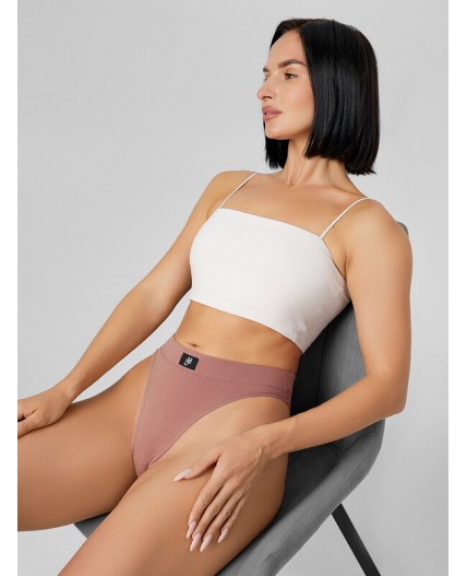 Трусы кофейно -розовый