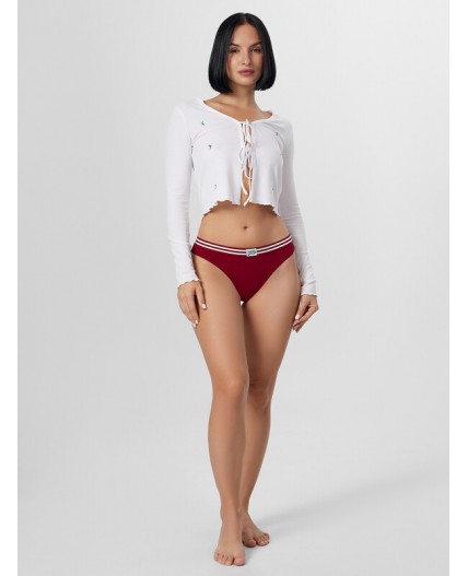 Трусы бордовый