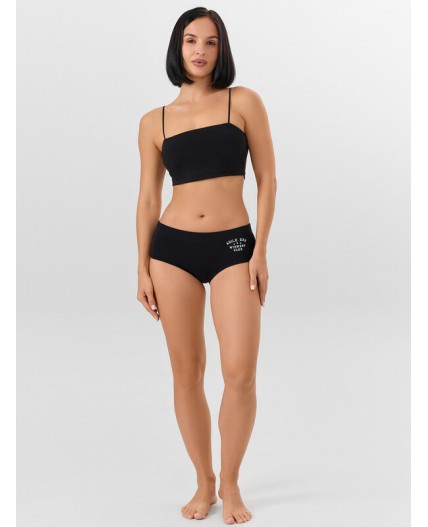 Трусы черный +печать