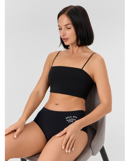 Трусы черный +печать