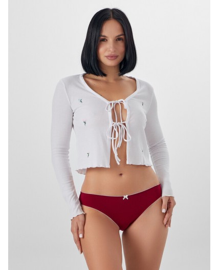 Трусы бордовый